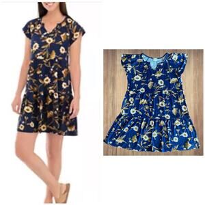 NEW Wonderly floral print tiered dress size large
